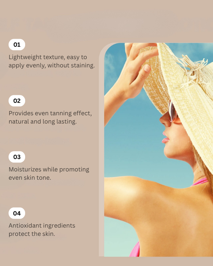 Self Tanning Lotion - Sunless Safe and Stain Free